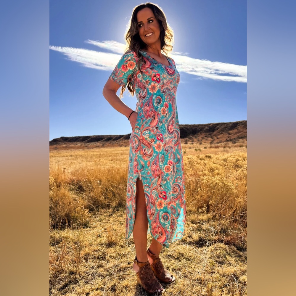 Willow Paisley Maxi Dress